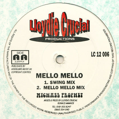 Michael Prophet : Mello Mello (12")
