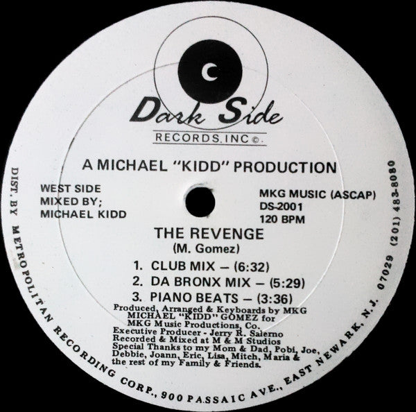 Michael "Kidd" Gomez : Back To The Past (12")