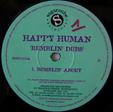 Happy Human : Rumblin' Dubs (12")