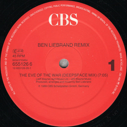 Ben Liebrand : The Eve Of The War (Ben Liebrand Remix)  (12", Maxi)