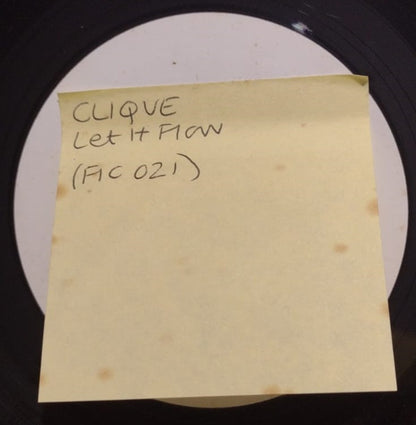 Clique (2) : Let It Flow (12", W/Lbl)