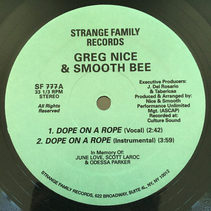 Nice & Smooth : Dope On A Rope  (12", RE)