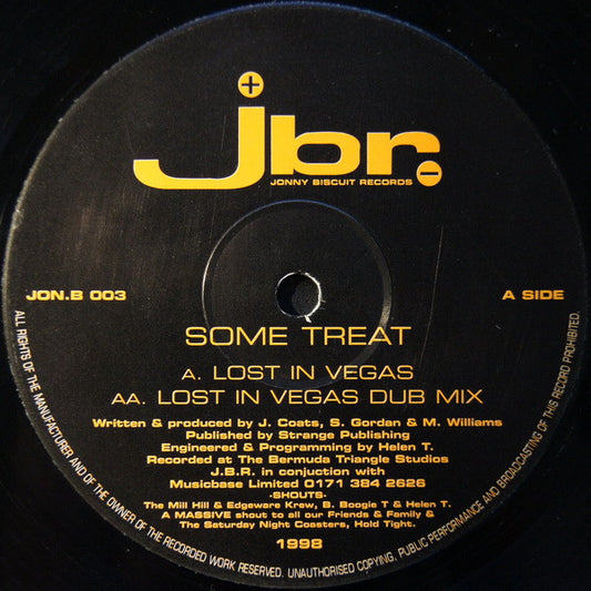 Some Treat : Lost In Vegas (12", RE, Bla)