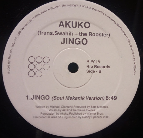 Akuko : Jingo (12", Promo)