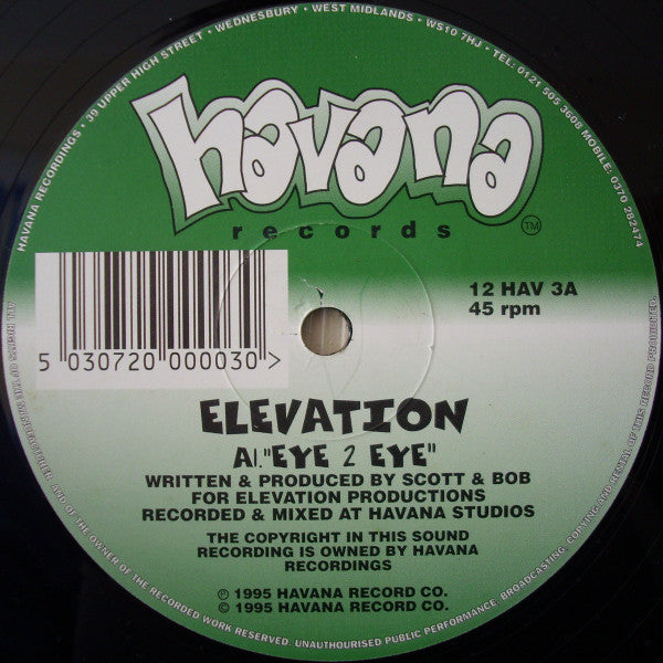 Elevation (7) : Eye 2 Eye / Happy Daze (12")