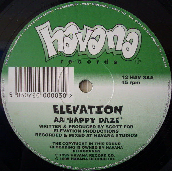 Elevation (7) : Eye 2 Eye / Happy Daze (12")