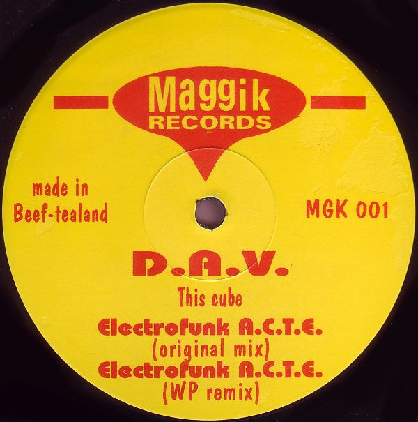 D.A.V. : Electrofunk A.C.T.E. / Disco Revival (12")