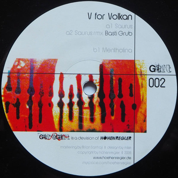 V For Volkan : Geregelt Vol. 2 (12")