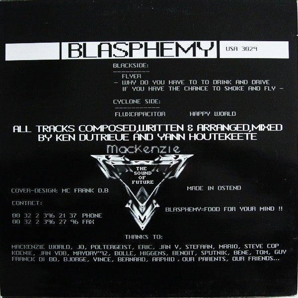 Blasphemy : Flyer (12")