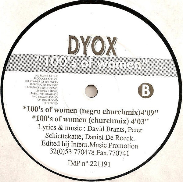 Dyox : 100's Of Women (12")