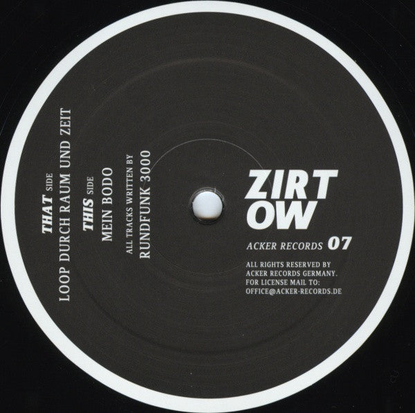 Rundfunk 3000 : Zirtow (12")