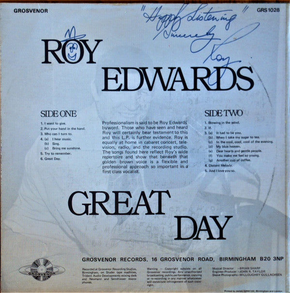 Roy Edwards (4) : Great Day (LP, Album)