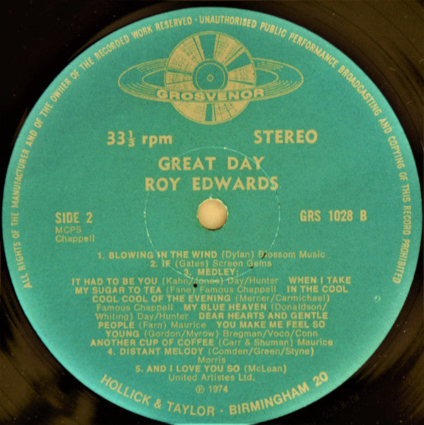 Roy Edwards (4) : Great Day (LP, Album)