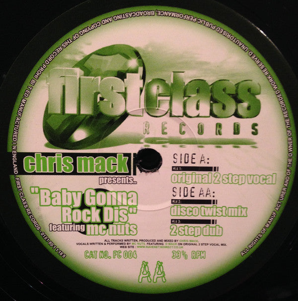 Chris Mack Featuring MC Nuts : Baby Gonna Rock Dis (12")