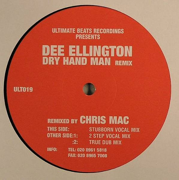 Dee Ellington : Dry Hand Man (Remix) (12")