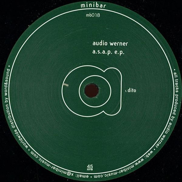 Audio Werner : A.S.A.P. E.P. (12", EP)