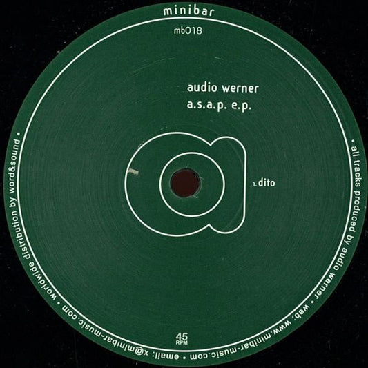 Audio Werner : A.S.A.P. E.P. (12", EP)