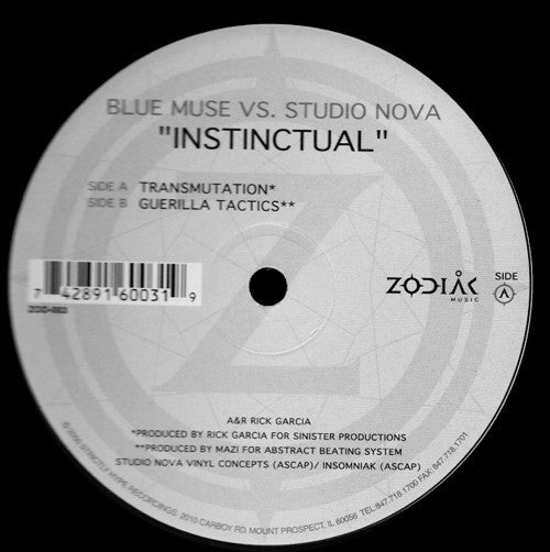 Blue Muse vs. Studio Nova : Instinctual (12")