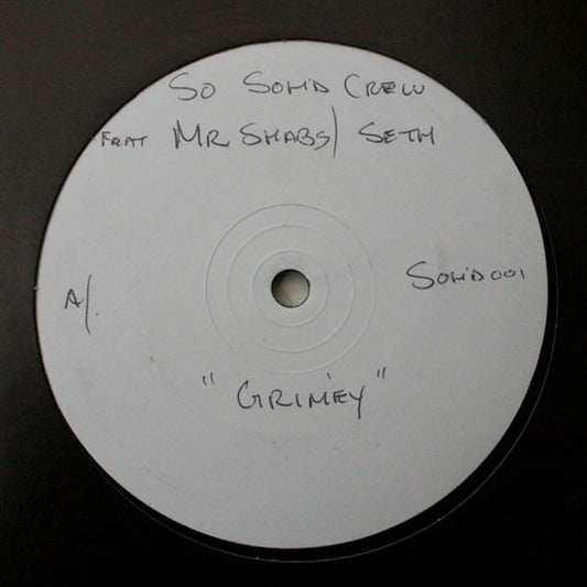 So Solid Crew Feat Mr. Shabz / Sef : Grimey (12", S/Sided, W/Lbl)