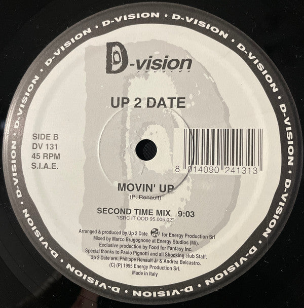 Up 2 Date : Movin' Up (12")