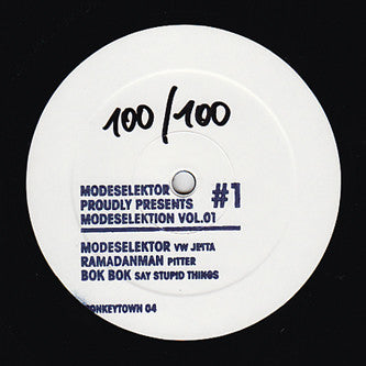 Modeselektor : Modeselektion Vol.01 #1 (12", Num, W/Lbl)