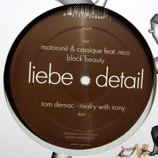 Tom Demac / Motorunit & Cassique Feat. Nico (60) : Rivalry With Irony / Black Beauty (12")