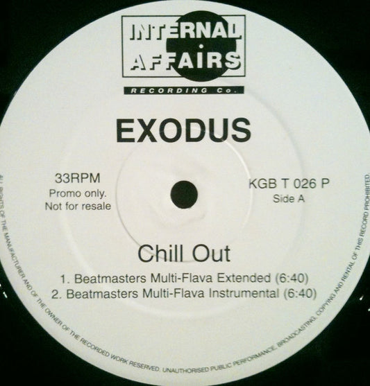 Exodus (13) : Chill Out (12", Promo)