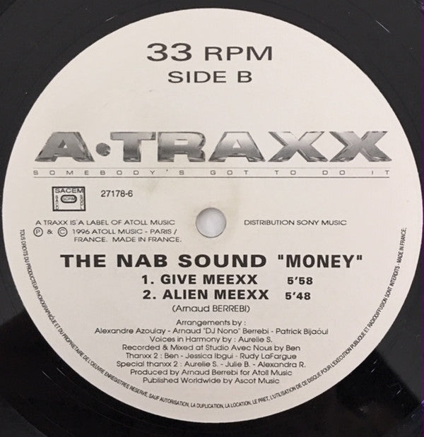 The Nab Sound : Money (12", Maxi)