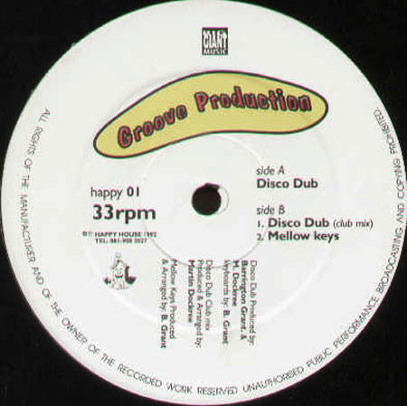 Groove Production : Disco Dub (12")