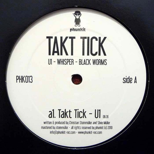 Takt Tick : U1 - Whisper - Black Worms (12")