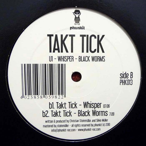 Takt Tick : U1 - Whisper - Black Worms (12")