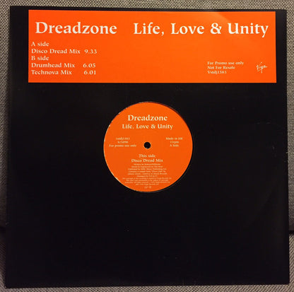 Dreadzone : Life, Love & Unity (12", Promo)