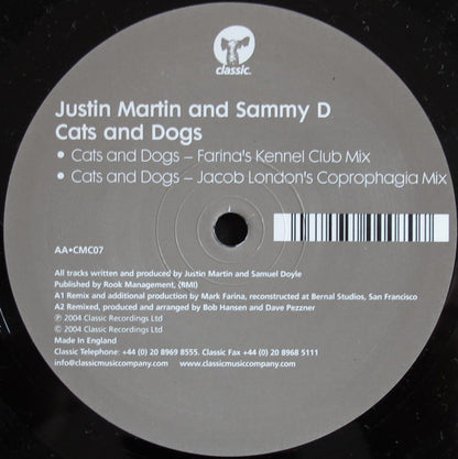 Justin Martin and Sammy D* : Cats And Dogs (12")