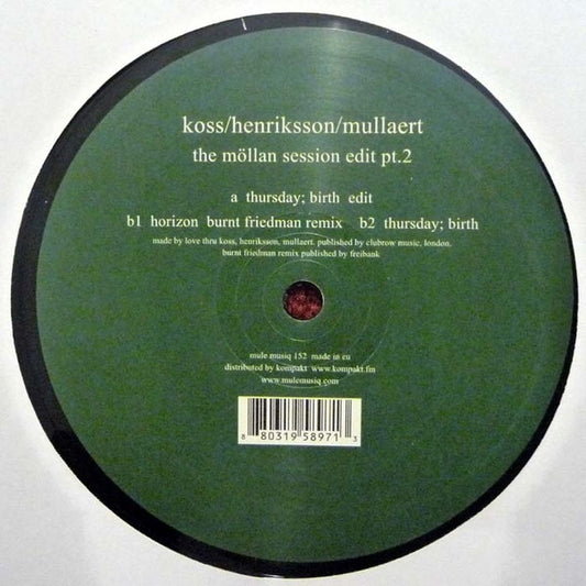 Koss / Marcus Henriksson / Sebastian Mullaert : The Möllan Session Edit Pt.2 (12")