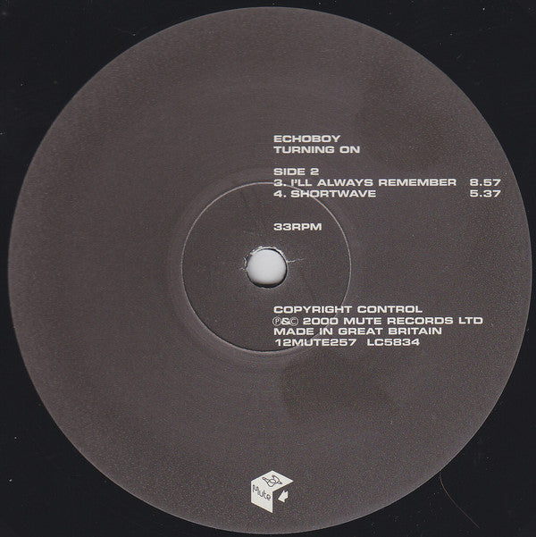 Echoboy : Turning On (12", Single)