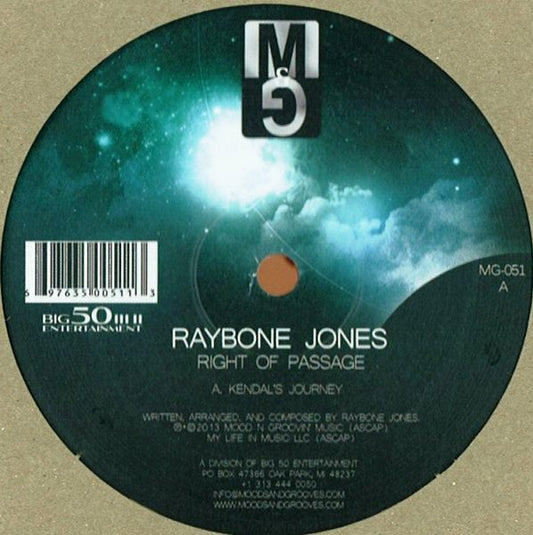 Raybone Jones : Right Of Passage (12")