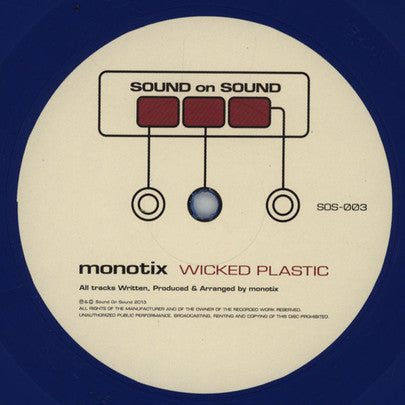 Monotix : Wicked Plastic (12", S/Sided, Blu)