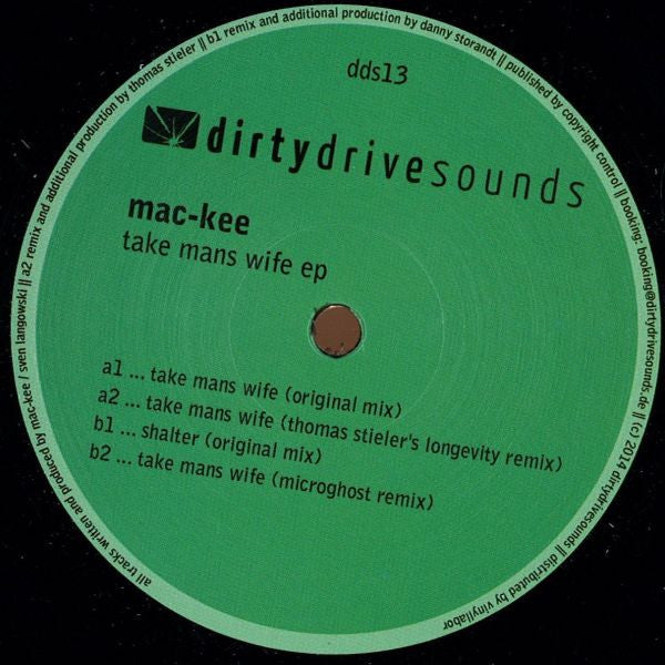 Mac-Kee : Take Mans Wife EP (12", EP)