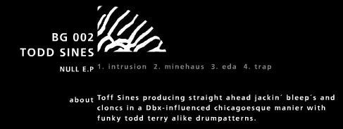 Todd Sines : Null EP (12", EP)