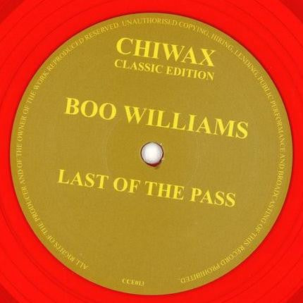 Boo Williams : Last Of The Pass (12", Red)