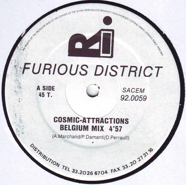 Furious District : Cosmic Attractions (12")