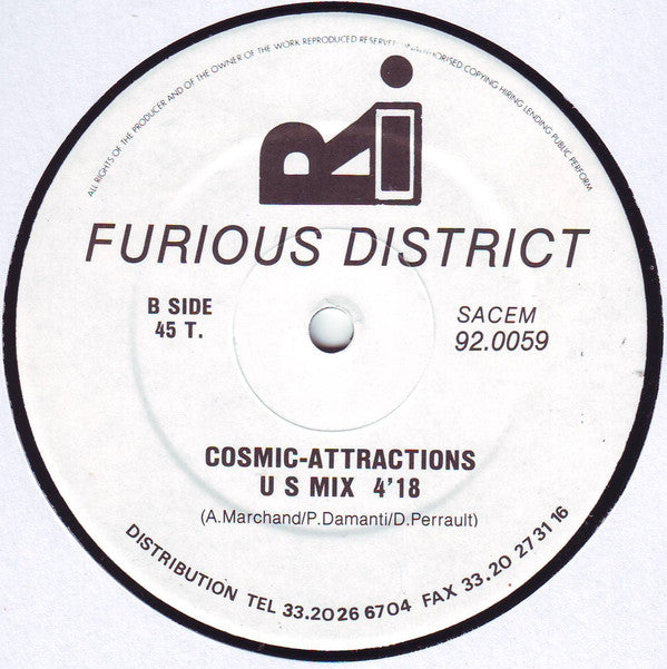 Furious District : Cosmic Attractions (12")