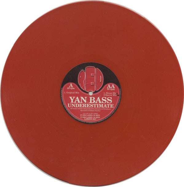 Yan Bass : Underestimate (12", Red)