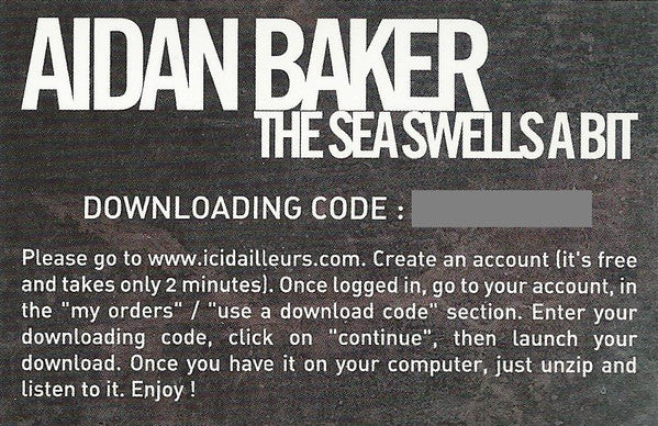 Aidan Baker : The Sea Swells A Bit (2xLP, Album, RM)