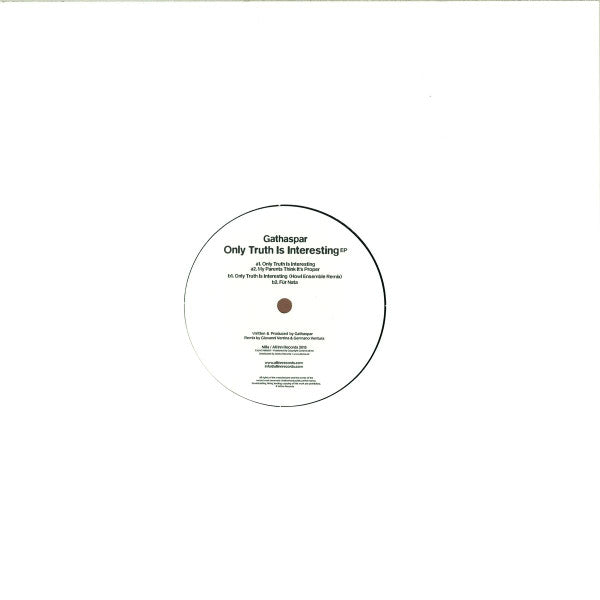 Gathaspar : Only Truth Is Interesting Ep (12", EP)