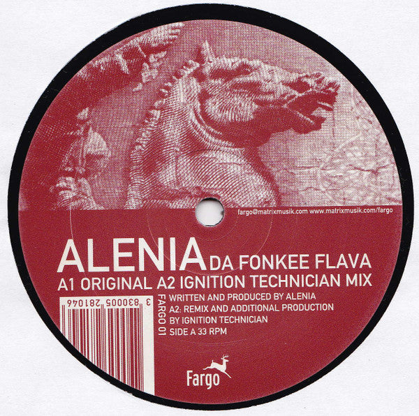 Alenia & Sequan : Fargo Vol. 1 (12", Promo, W/Lbl)