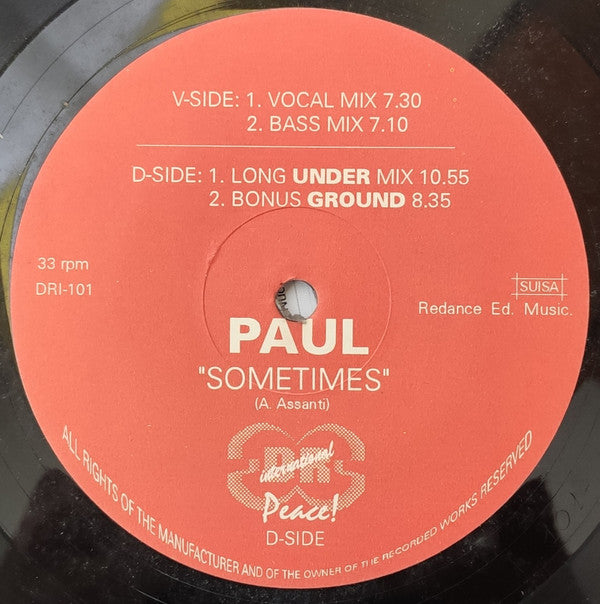 Paul (16) : Sometimes (12")