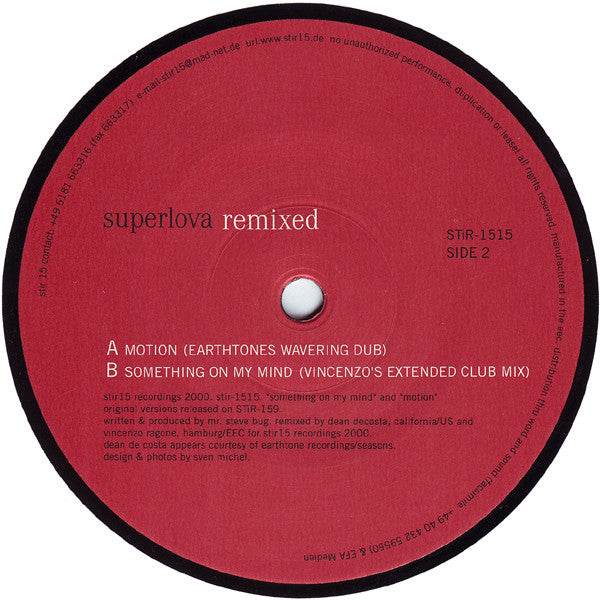 Superlova : Remixed (12")