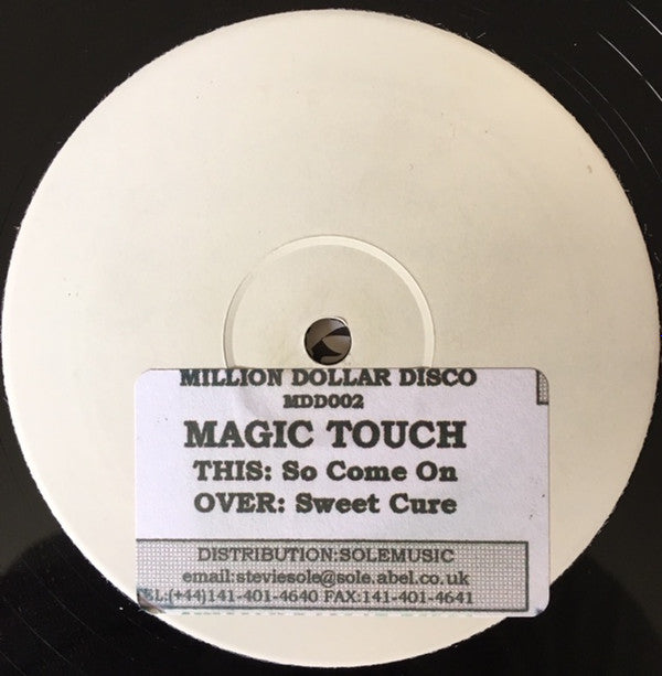 Magic Touch : So Come On / Sweet Cure (12", Promo, W/Lbl)