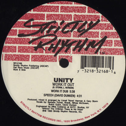 Unity (10) : Work It Out (12")